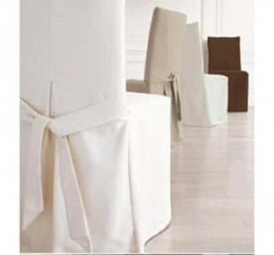 $22.99 • Buy Free Post-Dining Chaircover 100%Cotton/Wedding Banquet With Bonus Cushion Cover 