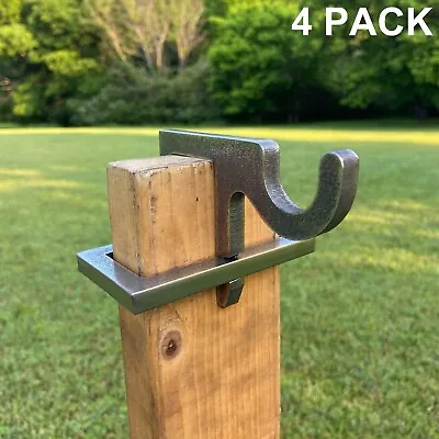 AR500 Hardened Steel Shooting Target 2x4 Topper Hook-4pc NRA Metal Range Target • $64.99