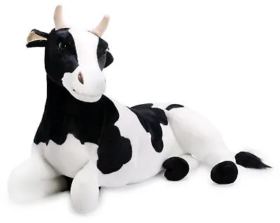 Milhouse The Cow | 2 1/2 Foot Long Big Stuffed Animal Plush | By Tiger Tale Toys • $49.99