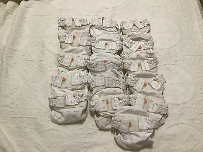 G Diapers Lot Of Newborn Reusable Diapers With Liners Includes 16 No Inserts • $25