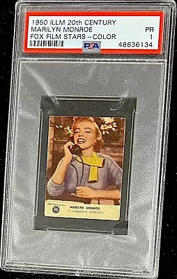 1950 MARILYN MONROE *RARE* 1st COLOR RC 1/1 PSA PR1 (ITALIAN ILLM) SUPER SCARCE • $8500