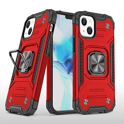 $12.99 • Buy For IPhone 14 13 12 11 Pro Max X XR 8/7 Plus SE Armor Case Shockproof Ring Cover