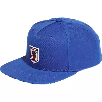 Adidas Japan FIFA WC World Cup 2022 Soccer Flat Brim Snapback Hat Cap - Blue • $35.69