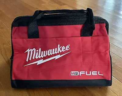 New Milwaukee Fuel M12 13  Heavy Duty Contractors Tool Bag 13  X 9  X 10  • $21.95