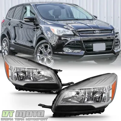 2013-2016 Ford Escape Headlights Halogen Headlamps Replacement 13-16 Left+Right • $144.99