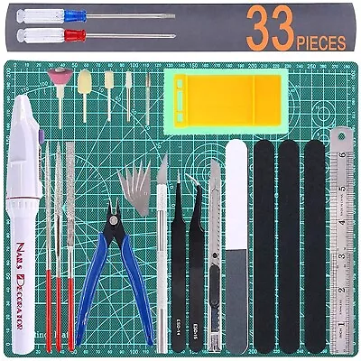 33Pcs Gundam Model Tool Kit Gunpla Tools Set Modeler Basic Tool Craft Set Hobby • $27.88
