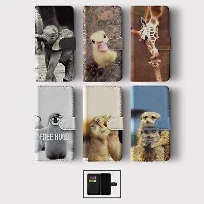 Case For Iphone 15 14 13 12 11 Se Pro Max Wallet Flip Phone Cover Animal Cubs • £8.99