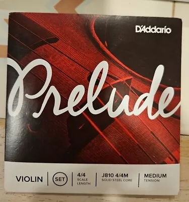 D'Addario J810 4/4M Prelude Violin String Set 4/4 Scale Medium Tension • $19.99