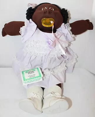 Cabbage Patch Kids Soft Sculpture Girl W/ Pacifier African American Doll Leonora • $59.99