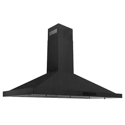 ZLINE KITCHEN & BATH Wall Mount Range Hood 48  Convertible Black Stainless Steel • $749.63