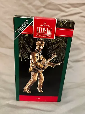 Elvis Hallmark Keepsake Ornament Gold Crown Exclusive 1992 Christmas • $7.19