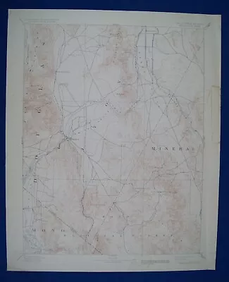 Vintage  1931 USGS Topo Map Wellington Nevada  Walker River 16.5 X 20  • $15