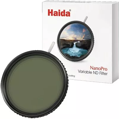 Haida 55mm NanoPro Variable Neutral Density 1.2 To 2.7 Filter (4 To 9-Stop) • $30.90