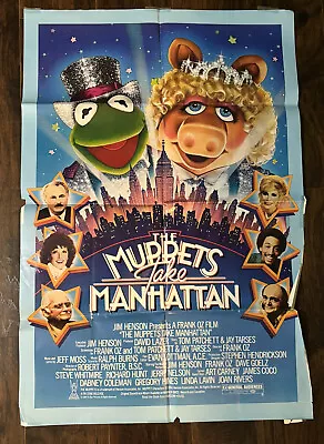 Muppets Take Manhattan Original Movie Poster 1 Sheet Jim Henson 27 X 41 • $15