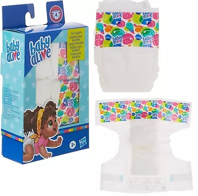 Baby Alive Doll Diaper Refill Includes 4 Dolls Diapers Nurturing Doll Play Toy • $22