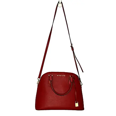 Michael Kors Crossbody Handbag Adjustable Strap Double Handle Grained Leather • $75