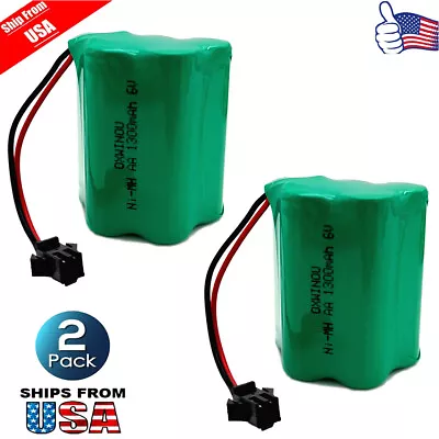 2-Pack Ni-MH SM2P 5SW AA 6V Battery For Sunforce 80 Led Solar Motion Light HOT! • $17.58