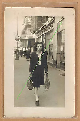 Vintage RPPC Clermont Ferrand Av. Photo Card USA Women's Walking Pz0341 • $10.63
