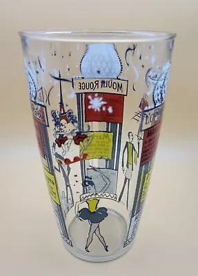 MCM Vintage Moulin Rouge Paris Martini Shaker Cocktail Glass Hazel Atlas • $7.50