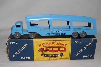 Matchbox Lesney Accessory Pack A-2 Bedford Car Transporter Rare Gpw W/ Stamped  • $299.99