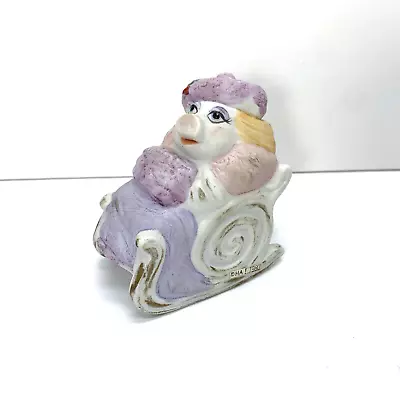 Vintage HA! 1980 Sigma Muppets Miss Piggy Ceramic Christmas Sleigh Sled Figurine • $14.95