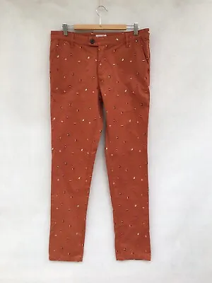 ☘️ Womens Vanishing Elephant 100% Cotton Embroidered Jeans Pants Brown Size 32  • $39