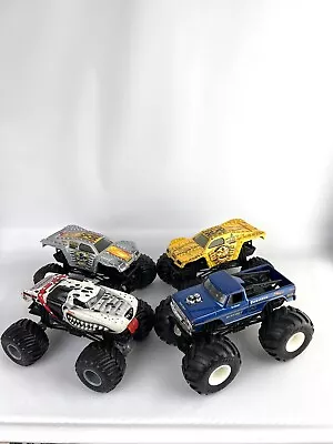 Hot Wheels Monster Jam Lot Truck DieCast 1:24 Scale Lot Of 4 -Bigfoot Max D Mutt • $59.99
