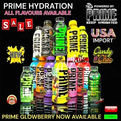 £124.99 • Buy Prime Hydration Drink By Logan Paul & KSI ALL FLAVOURS USA IMPORT FREE DELIVERY