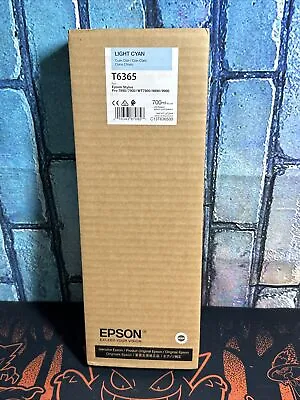 Genuine Epson T6365 700ML Light Cyan Ink Cartridge 9900 WT7900 5/2021 Sealed • $44.99