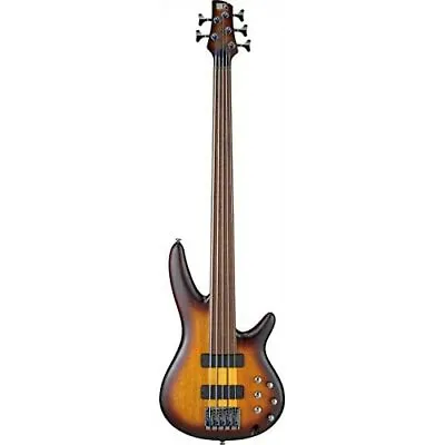 Ibanez Fretless Electric Bass 5 String Workshop SRF705-BBF Brown Burst Flat • $955.69