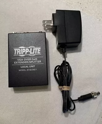 Tripp Lite 2 Port VGA Over Cat5 / Cat6 Extender Splitter Transmitter Local Unit • $41.25