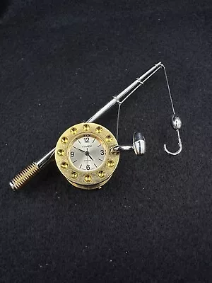 Vintage Timex Fishing Rod Desk Clock • $16.95