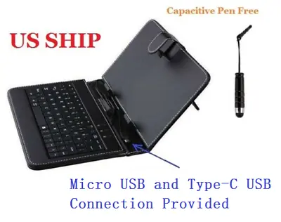 Slim PU Leather Case Cover W/ Stand Keyboard USB 2.0 For 7~8  Android Tablet PC • $13.99
