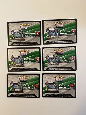 $2.99 • Buy Pokemon UNUSED 6 Online CODE CARDS *Email Only*