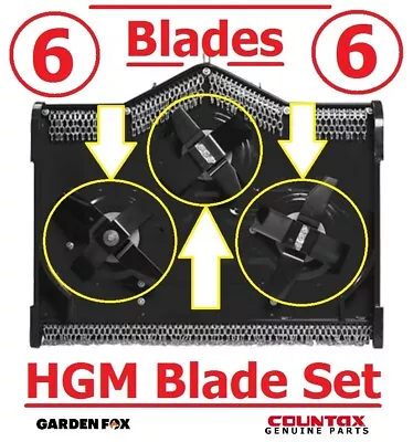 Genuine - COUNTAX C300H Tractor 36  HGM BLADE KIT (6 Blades & Fixings)  • £245.66