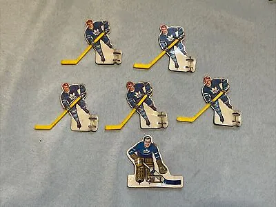 Vtg Toronto Maple Leafs Table Hockey Players Plastic Sticks Eagle Toys Game 60s • $49.99