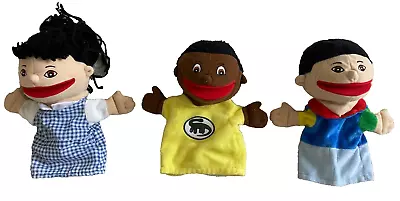 Lot Of 3 Lakeshore Let’s Talk Multicultural Hand Puppets • $19.99