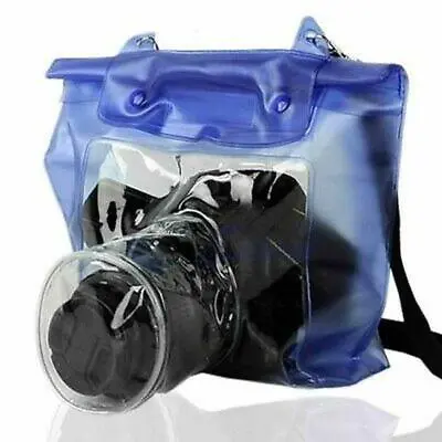 DSLR SLR Camera Waterproof Underwater Housing Case Pouch Dry Bag For Canon Nikon • £6.86