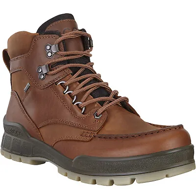 Ecco Mens Track 25 GTX GORE-TEX Leather Waterproof Outdoor Walking Boots - Bison • £176