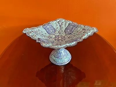 Persian Handmade Art Mina Kari Stand Enamel  • $200