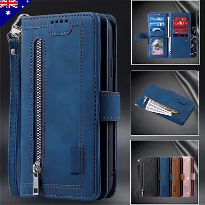 Flip Case Leather Wallet Cover For Samsung S24 S23 S22 S21 S20 FE Ultra S10 Plus • $17.79