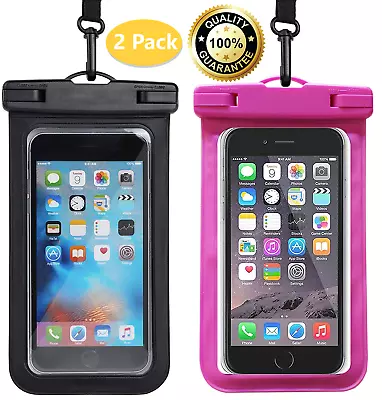 2 Pack Universal Waterproof Cell Phone Pouch Dry Bag Cover For Phone  • $9.99