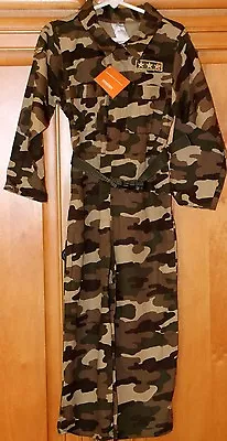 Boys Army Costume GYMBOREE Halloween Military Camouflage Jumpsuit Dress Up 3 4 • $17.98