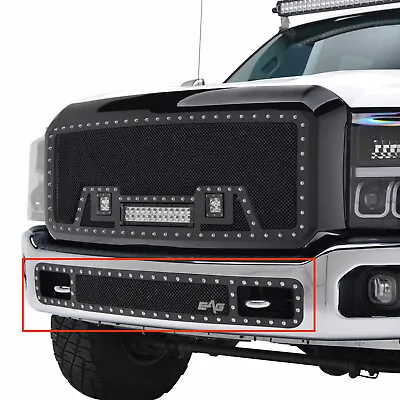 Fit 2011-2016 Ford Super Duty Rivet Grille Steel Mesh Bumper Grille Insert • $79.99