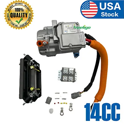 $521.99 • Buy 14CC 12V Fully Electric AC Compressor Air Conditioning For Auto Car Truck Bus