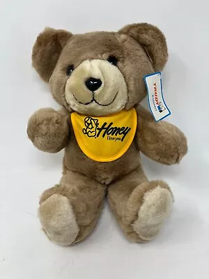 Vintage Trudy Toys Teddy Bear Plush Stuffed Animal Brown VTG 1983 Korea 11  Toy • $24.99