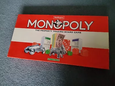 Waddingtons Monopoly  Classic Red Long Box 44021 - Vintage 1984 • £7