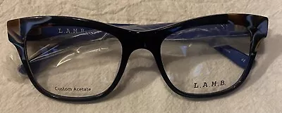 Gwen Stefani Eyeglasses Female L.A.M.B  LA035 Navy Blue Optical Frame 53-19-140 • $35