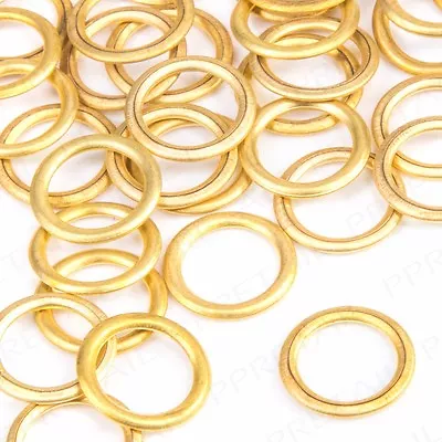 10x HOLLOW PLASTIC CURTAIN RINGS Upholstery Loops Silent Gliders Pole Gliders • £3.55