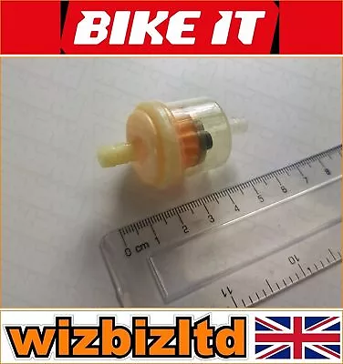 [Bike It] 6mm Lawn Mower Clear Fuel Filter [With Magnet] [FFTCL(x1)] • £3.95